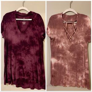 2 for $10 American Eagle V Neck Tops